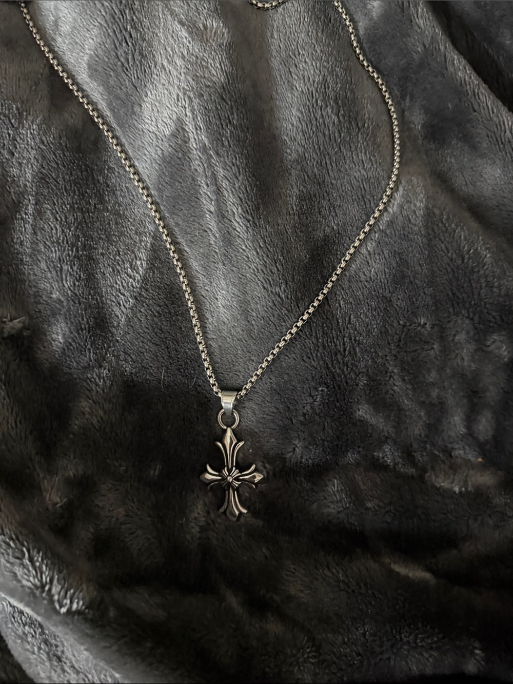 Chrome Hearts Silver Cross Pendant Necklace - Men’s Jewelry